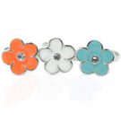 One child's silver flower ring - choose color