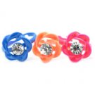 One child's rose rhinestone ring - choose color