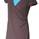 Runched faux wrap nursing dress (RM128)