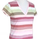 Stripe v-neck : Autumn stripe (RM62)