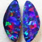 2.95 CT MULTI FIRE COLOR NATURAL OPAL PERFECT FOR 925 STERLING SLIVER ERRINGS