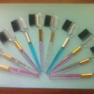 NEW Eyelash Extension Colorful Brow & Lash Comb & Brush Qty: 50 lot NEW