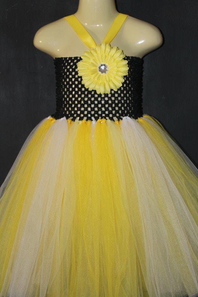 black and yellow tutu baby