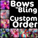 CUSTOM -you choose colors- | TEEN girls BOWS 'n BLING tutu