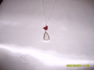 Double Pendants on S/S Chain