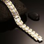 Negative Ion Germanium Infrared Double Row Magnetic Sports Bracelet for Men