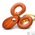 Scissors Handmade Leather Goods Keychain/charm *VANCA* Made in Japan #56200