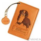 Bernese Mountain Dog Handmade Leather Commuter ID Pass Card Holder*VANCA* #26444