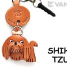 Shih Tzu Leather Smartphone Earphone Jack Accessory *VANCA* Made in Japan #43753