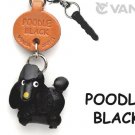 Poodle Black Leather Earphone Jack Accessory *VANCA* Made in Japan #43867
