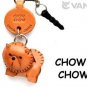 Chow Chow Leather Smartphone Earphone Jack Accessory *VANCA* Made in Japan#43734