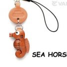 Sea Horse Leather Fish/Sea Animal Mobile Phone Charm *VANCA*Made in Japan #46310