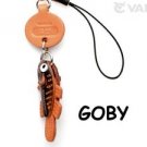Goby Leather Fish/Sea Animal Mobile/Cell Phone Charm*VANCA*Made in Japan #46325