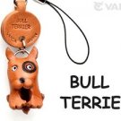 Bull Terrieｒ Handmade Leather cell/mobile phone charm*VANCA*Made in Japan #46712