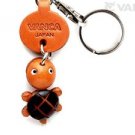 Little Turtle Handmade Leather Zodiac Keychain *VANCA* Made in Japan #56264