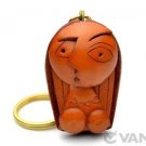 Woman Handmade Leather Art Keychain/Charm *VANCA* Made in Japan #56802 KH