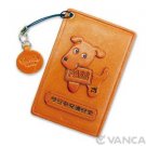 Zodiac Dog Handmade Leather Commuter ID Pass Card Holder/Case *VANCA* #26424