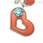 Symbols "Heart" Handmade Leather Keychain Bag Charm *VANCA* Made in Japan #26039