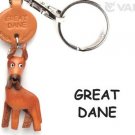 Great Dane Handmade Leather Dog Keychain/Charm *VANCA* Made in Japan #56732