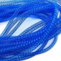 Blue Metallic Deco Mesh Craft Tubing Ribbon 15 Yards (Pack of 4)