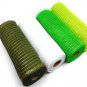 Spring Decorative 10" Wide, 10 Yard Deco Metallic Foil Mesh Rolls (Moss, White, Green, Light Green)