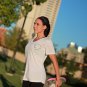 Running Heart Workout V Neck Woman Shirt tee