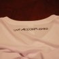 LvA Logo Workout V Live Accomplished tee shirt t microfiber white new