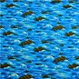 Fabri-Quilt Cotton Fabric Oceans, Blue Waves, Rocks FQs