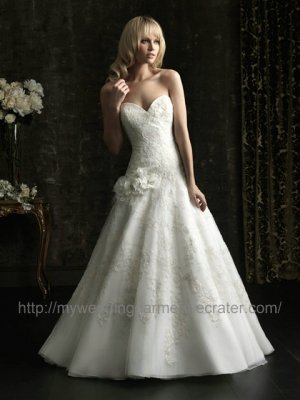 A line Lace Wedding Dress