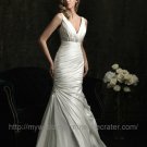 Trumpet V-neck Wedding Dress