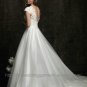 A line Cap Sleeve Wedding Dress