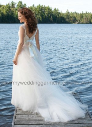 Straps Tulle Wedding Dress