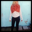 SOLD OUT! Multiplicity Snap Scarf- Burnt Orange with Antique Gold Snaps