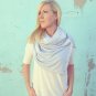 SOLD OUT- Handmade Multiplicity Snap Scarf- Silver Cloud