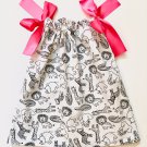 BLACK WHITE ZOO- Handmade Infant/Toddler Dress/Blouse SIZE:6-12MO
