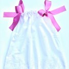 WHITE EYELET Handmade Infant/Toddler Dress/Blouse   SIZE: 12-18MO