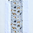 GREY DOG FRIENDS- Handmade Burp Cloth/Cloth Diaper