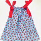 LOBSTER- Handmade Infant/Toddler Dress/Blouse  SIZE: 18-24MO