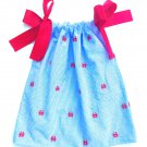 SEERSUCKER CRAB Handmade Infant/Toddler Dress/Blouse   SIZE: 12-18MO