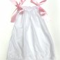 WHITE EYELET Handmade Infant/Toddler Dress/Blouse   SIZE: 2-3T