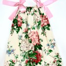 VINTAGE IVORY FLOWER- Handmade Infant/Toddler Dress/Blouse   SIZE: 2-3T