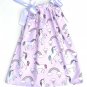 PINK UNICORN with WHITE RIBBON- Handmade Infant/Toddler Dress/Blouse   SIZE:24MO-2T