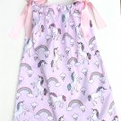 PINK UNICORN with PINK RIBBON- Handmade Infant/Toddler Dress/Blouse   SIZE:3T-4T