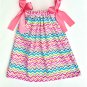 CHEVRON- Handmade Infant/Toddler Dress/Blouse   SIZE: 18-24MO