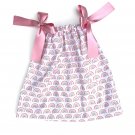 HEART RAINBOW- Handmade Infant/Toddler Dress/Blouse     SIZE-12-18MO