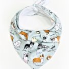 GREY DOGS - Handmade Bandana Bib         SIZE: ONE SIZE