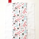 RED WHITE BLU TRIANGE- Handmade Burp Cloth/Cloth Diaper