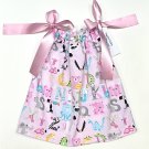 PINK ABCs- Handmade Infant/Toddler Dress/Blouse     SIZE: 6-12MO