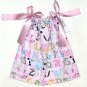 PINK ABCs- Handmade Infant/Toddler Dress/Blouse     SIZE: 6-12MO