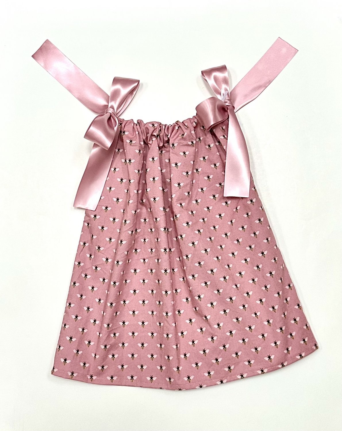 BLUSH BEES- Handmade Infant/Toddler Dress/Blouse    SIZE: 18-24MO